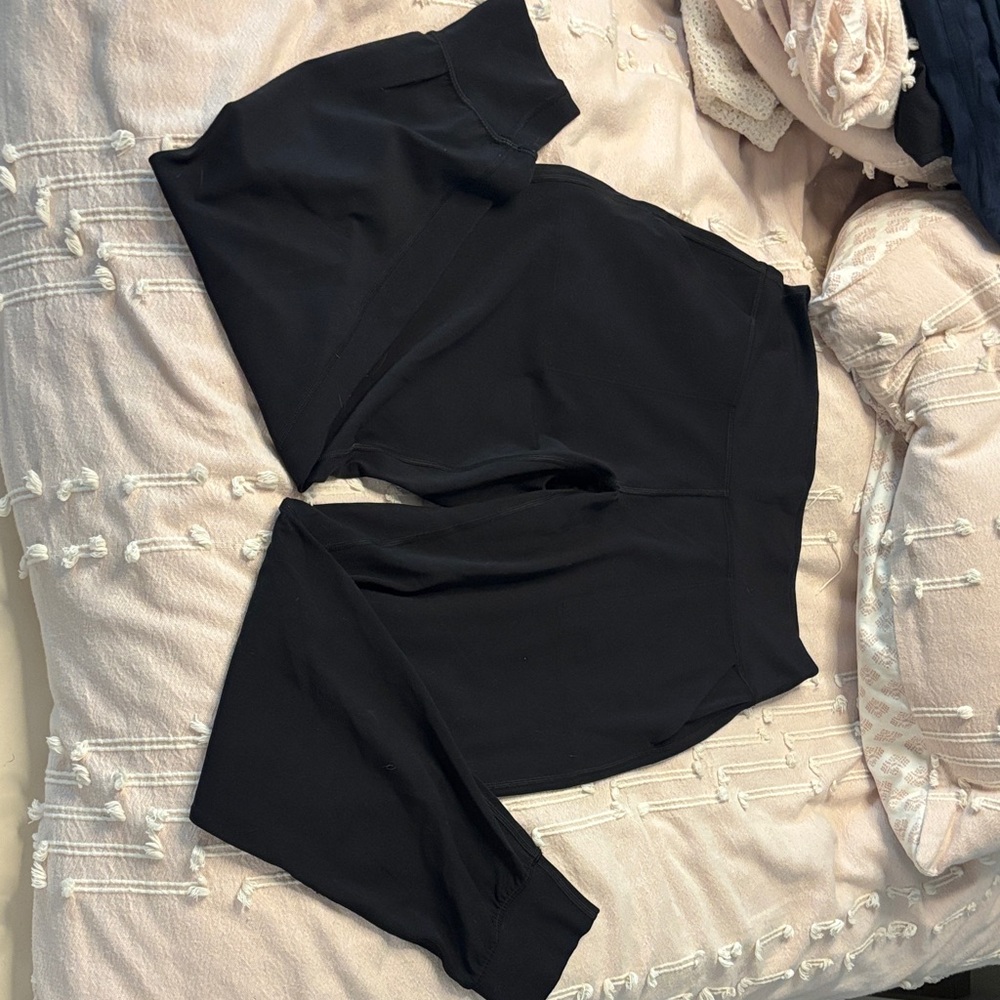 lululemon athletica Black Wide-Leg Track Pants